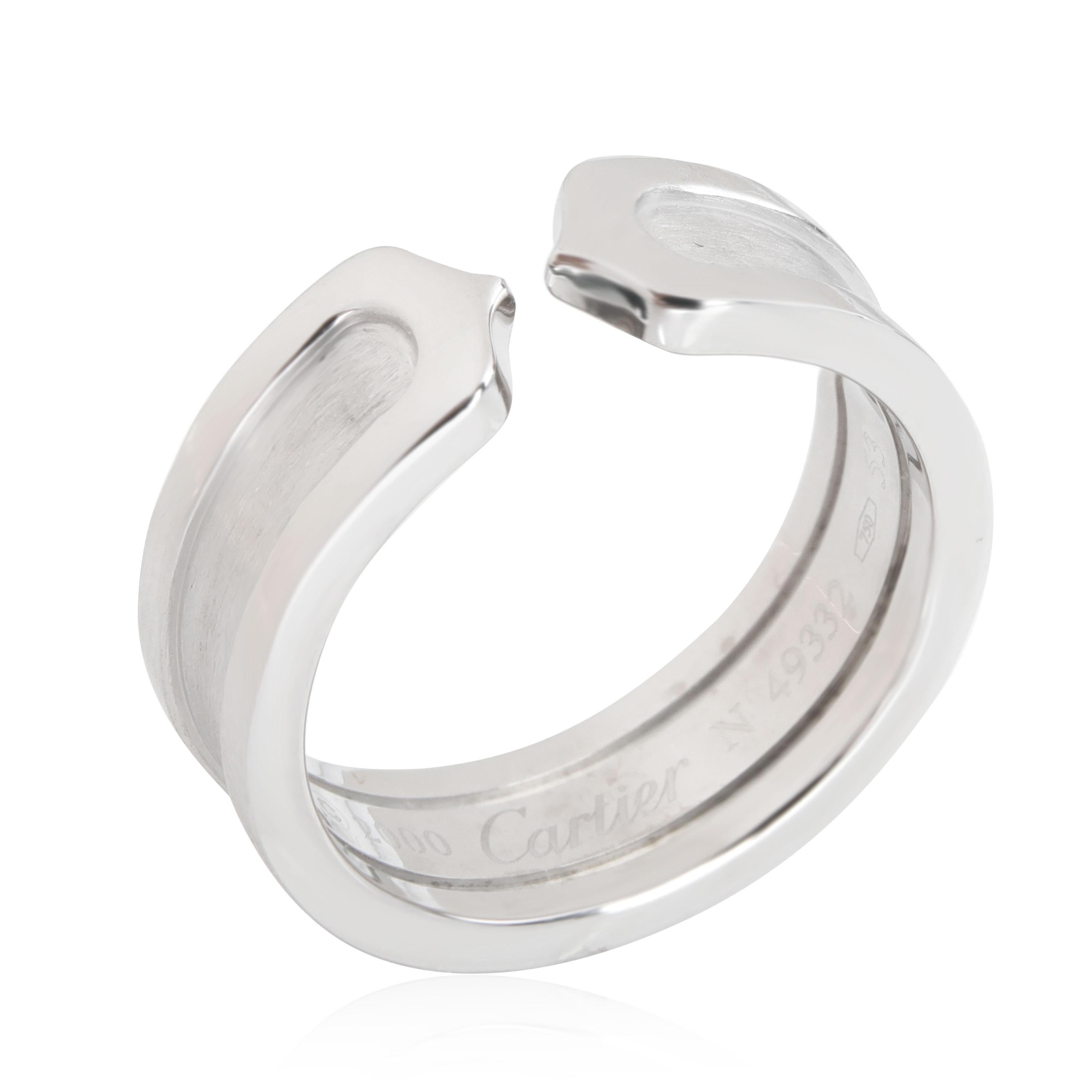 Cartier C De Cartier Band in 18kt White Gold For Sale 1