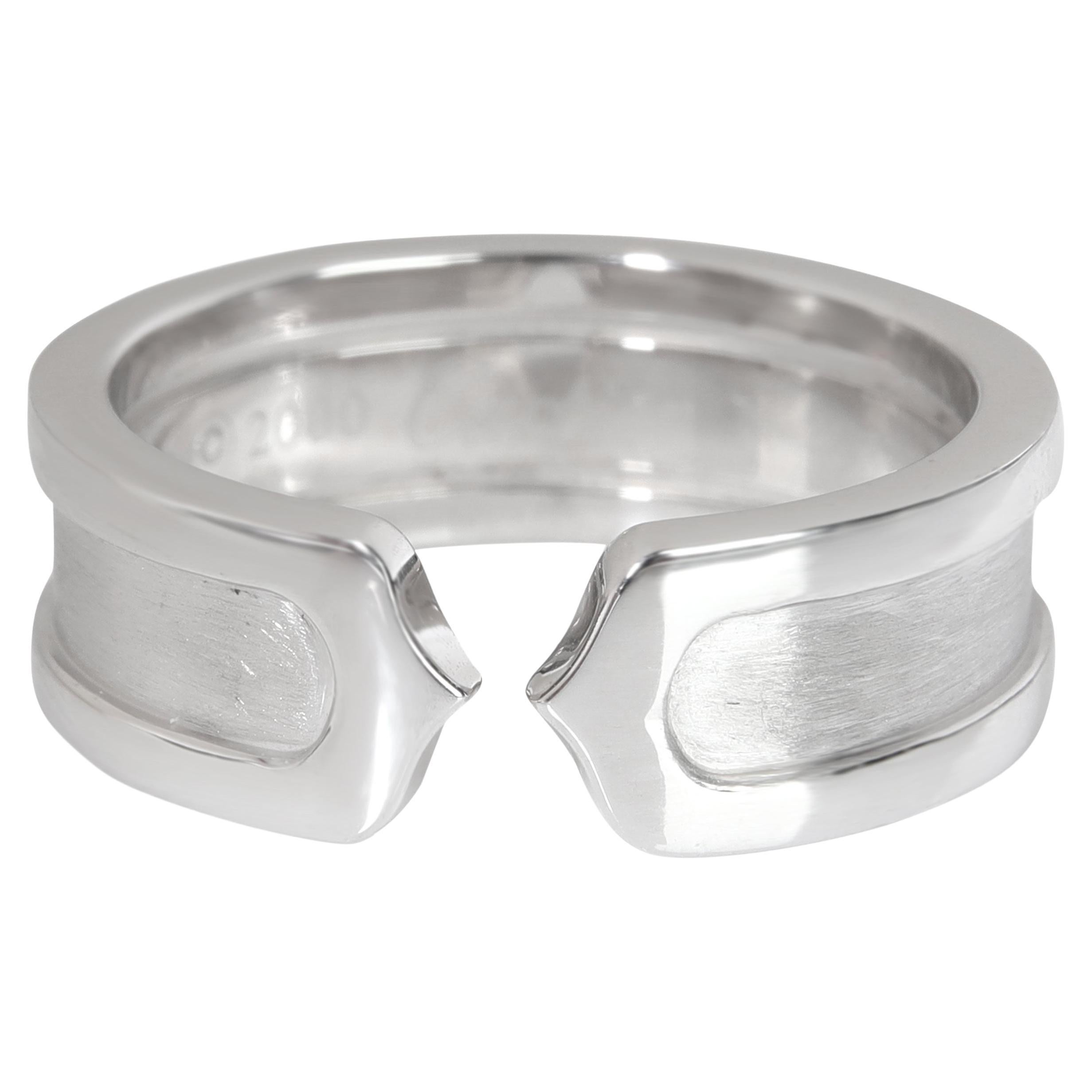 Cartier C De Cartier Band in 18kt White Gold For Sale