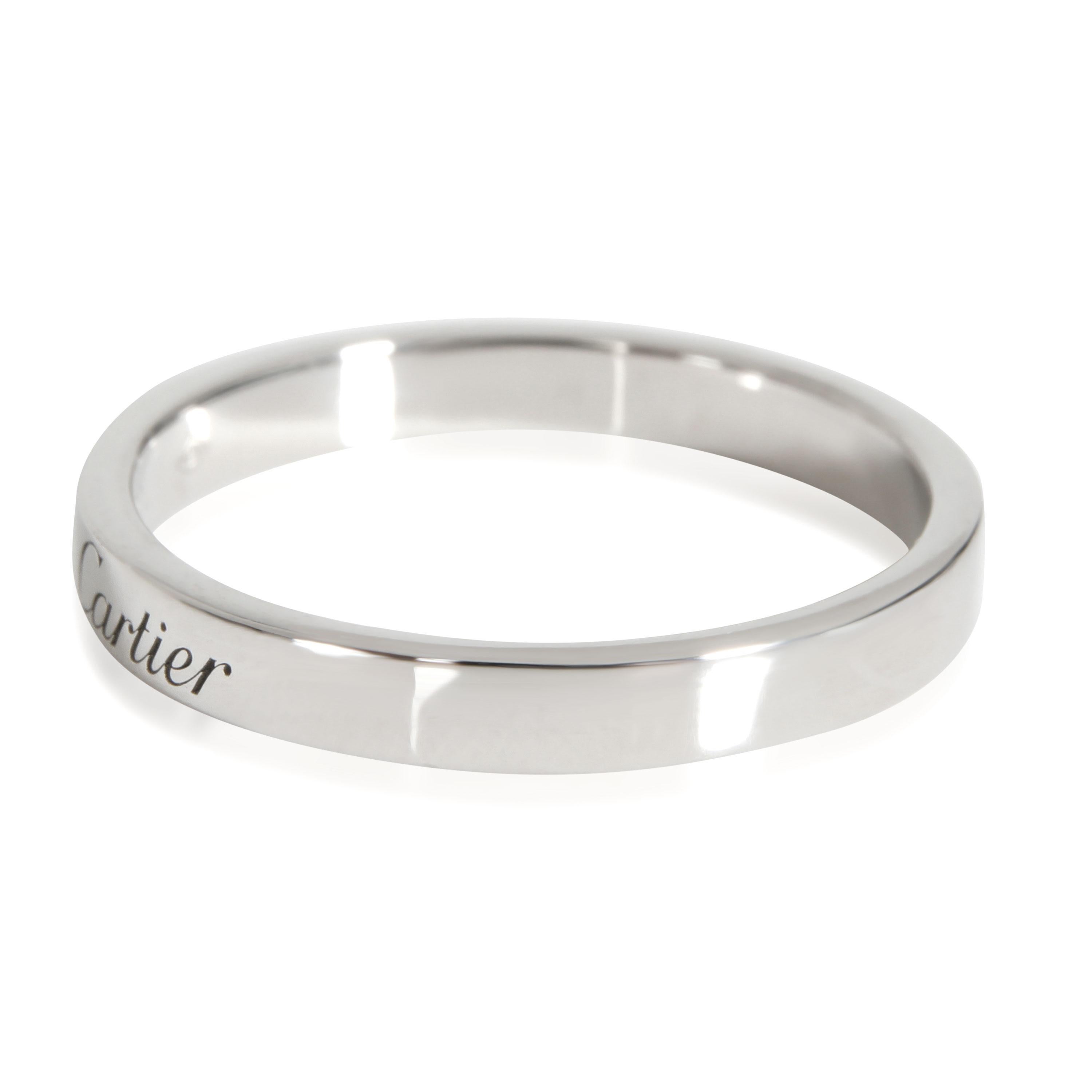 Cartier Cartier: Platin Band Cartier C De Cartier für Damen oder Herren