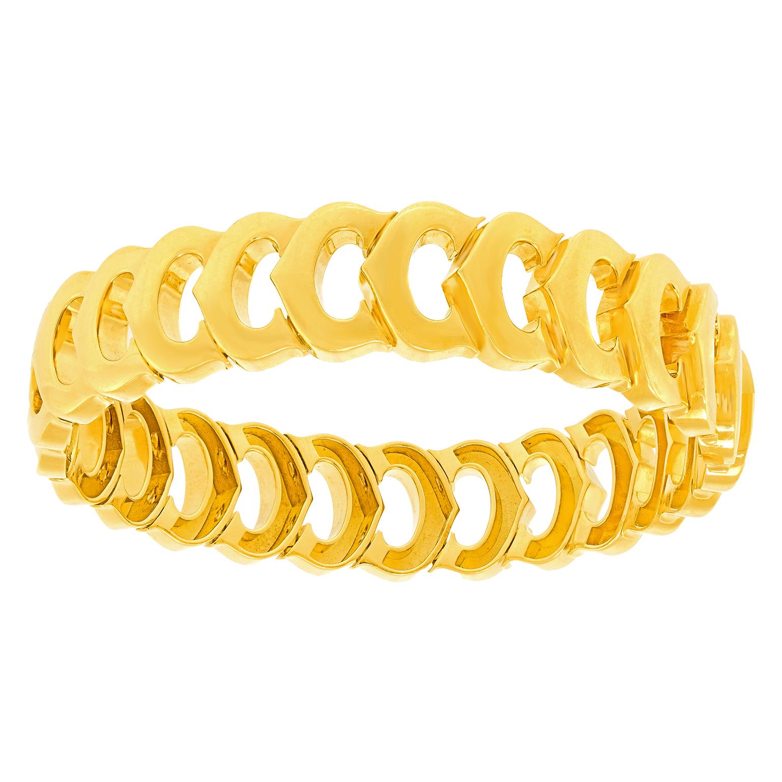 Cartier C de Cartier Bracelet In Excellent Condition For Sale In Litchfield, CT