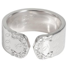 Cartier C De Cartier C2 Diamond Ring in 18k White Gold 0.10 Ctw