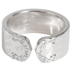 Anello con diamante Cartier C De Cartier C2 in oro bianco 18k 0,10 carati