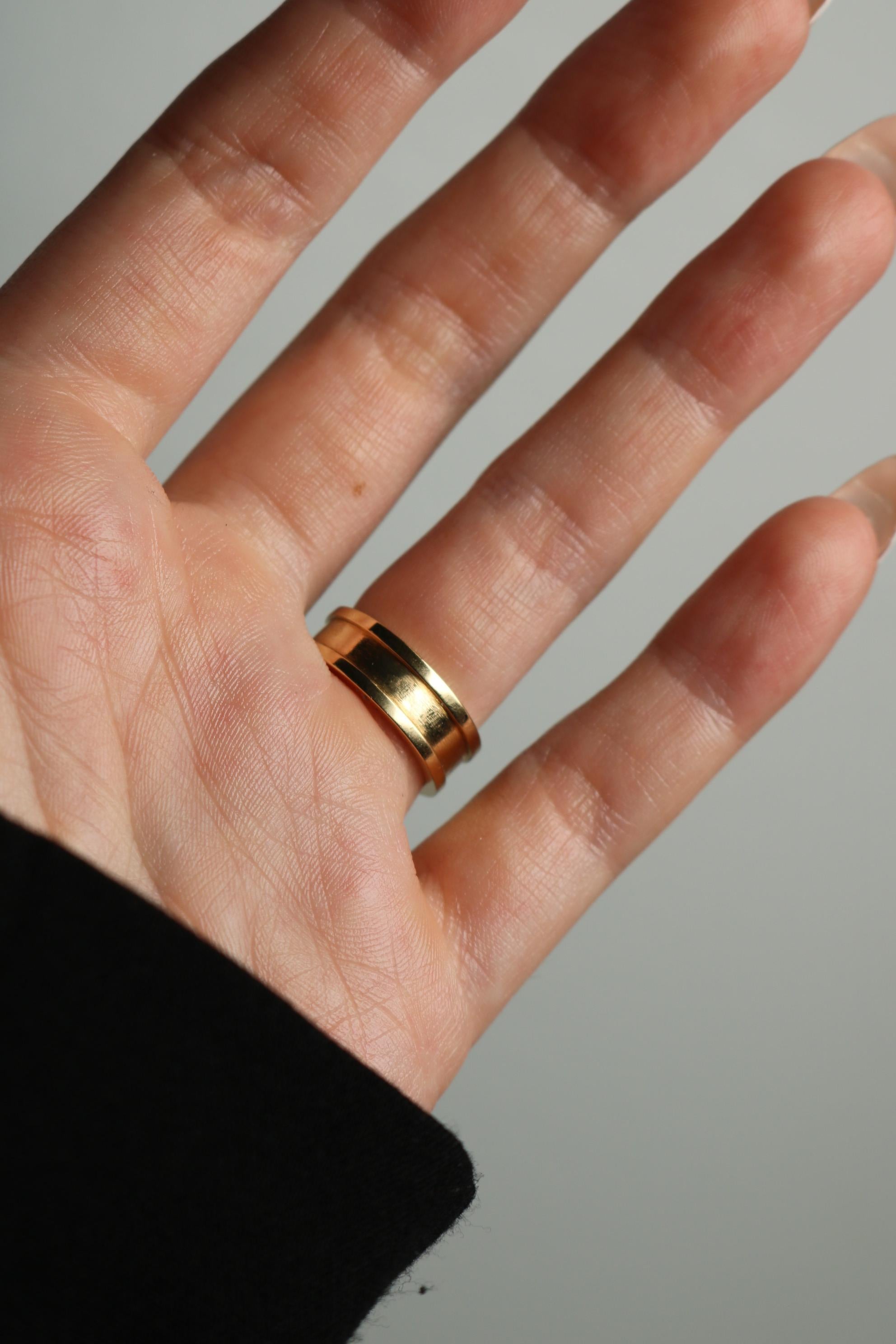 Anillo Cartier C De Cartier C2 Anillo Oro Amarillo 18K Talla 5.75 en venta 10