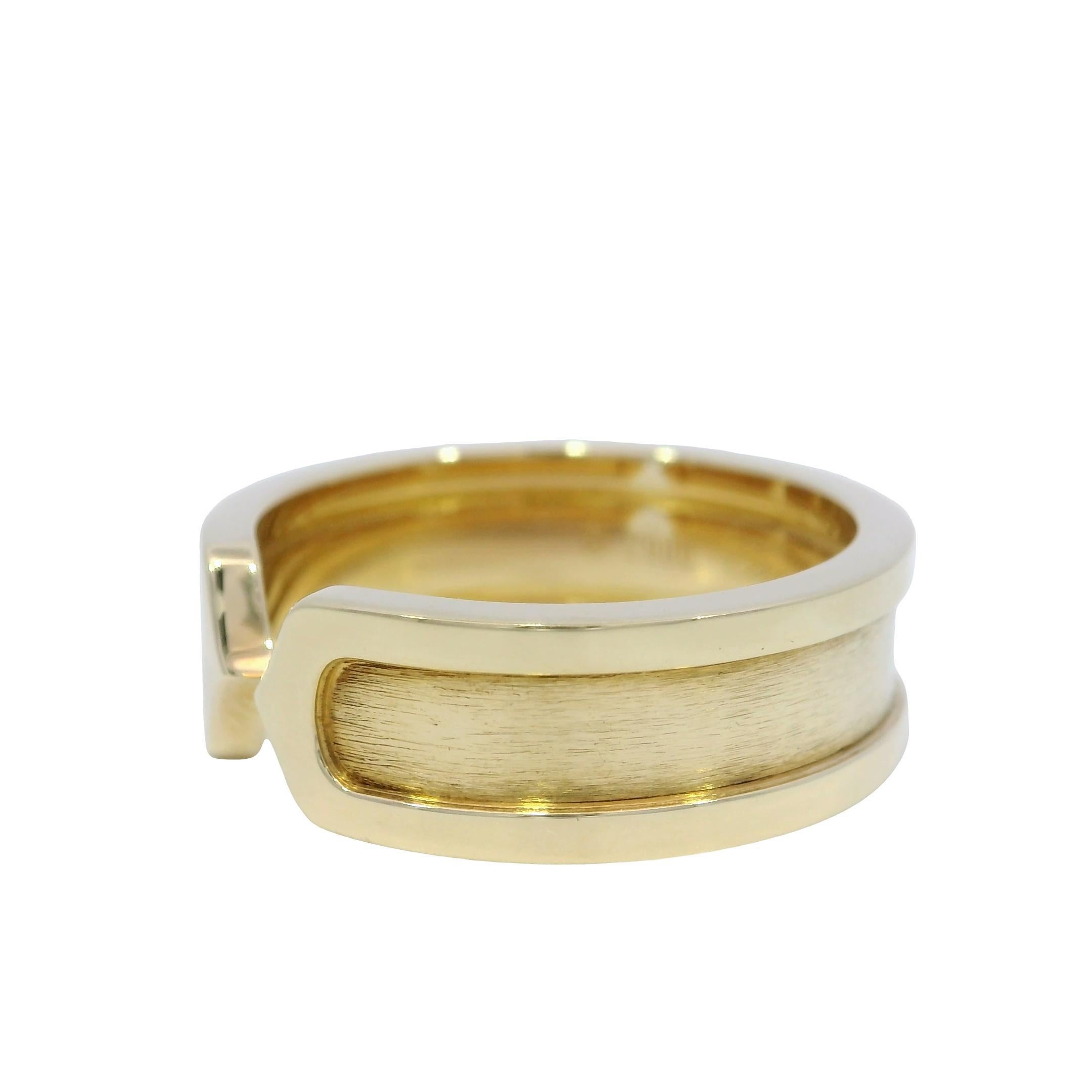 Anillo Cartier C De Cartier C2 Anillo Oro Amarillo 18K Talla 5.75 en venta 1