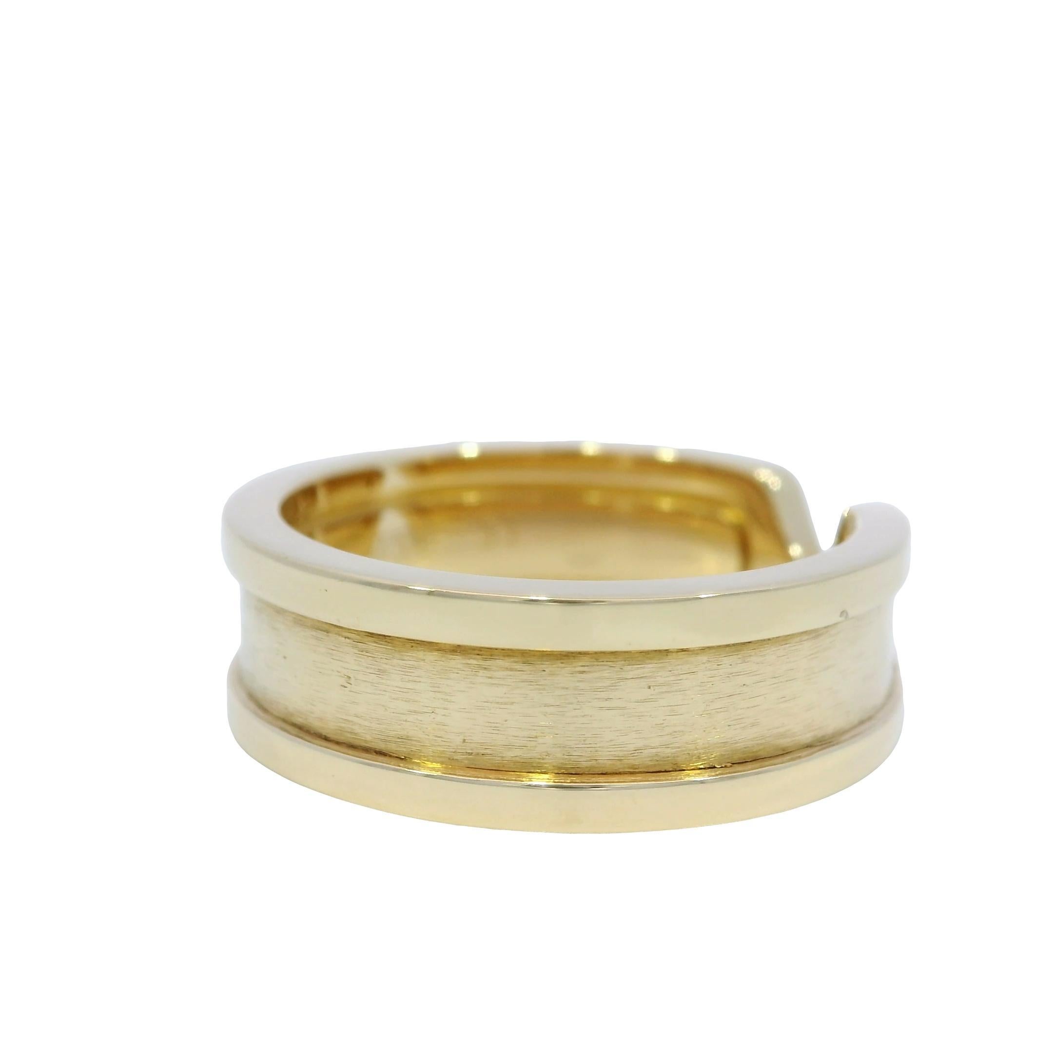 Anillo Cartier C De Cartier C2 Anillo Oro Amarillo 18K Talla 5.75 en venta 3