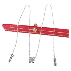 Cartier C de Cartier Collection 18K White‑Gold 1‑Carat Solitaire Necklace