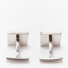 CARTIER C de Cartier Decor  925 sterling silver monogram square cufflinks