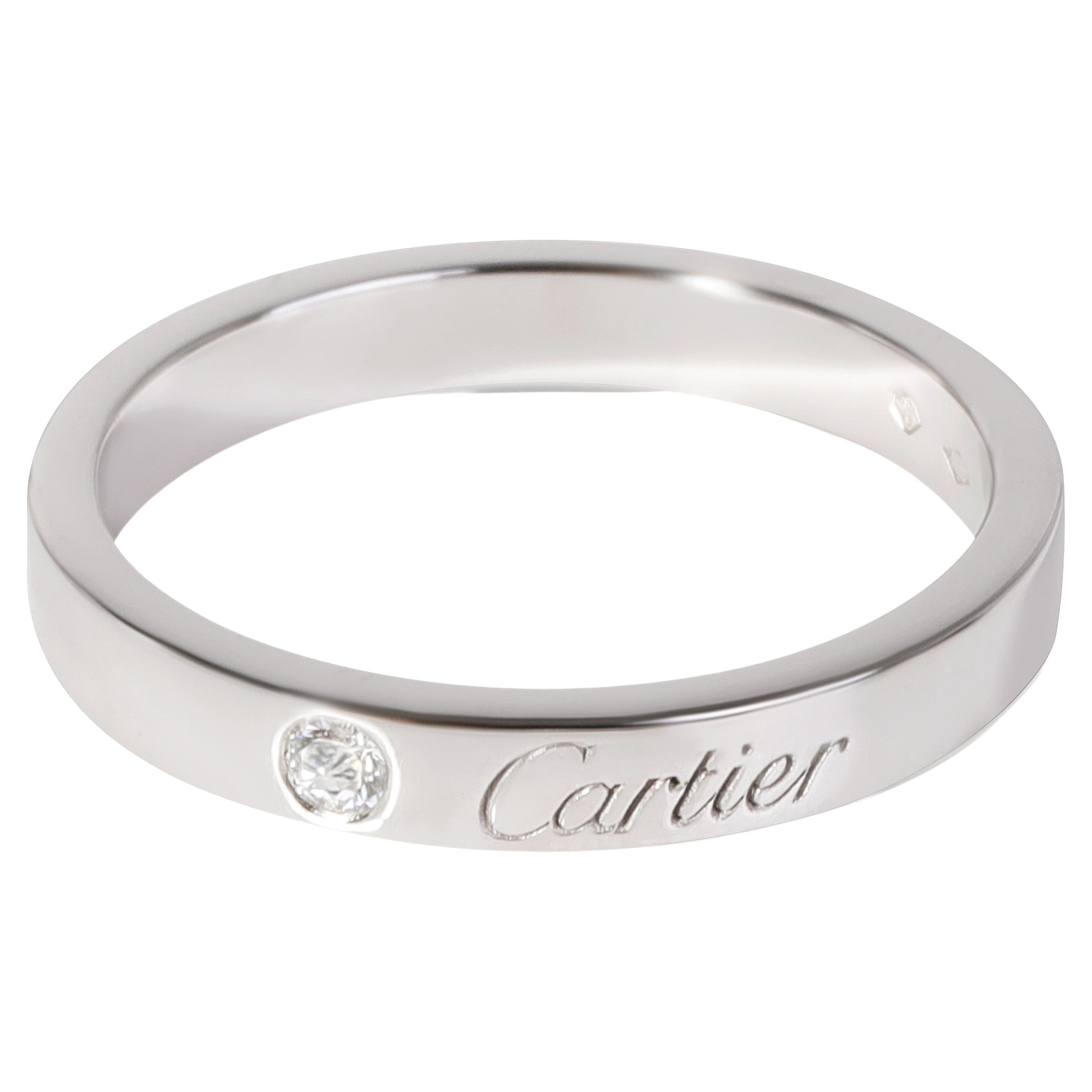 Cartier C De Cartier Diamond Band in 950 Platinum 0.03 CTW