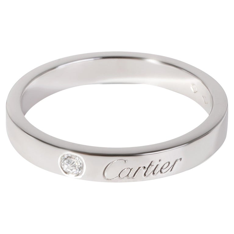 Cartier C De Cartier Diamond Band in 950 Platinum 0.03 CTW For Sale at ...