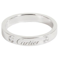 Cartier C de Cartier Diamond Band in Platinum 0.07 CTW