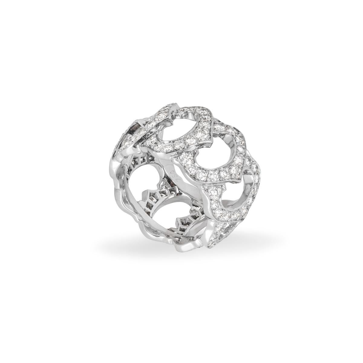Cartier C de Cartier Bague à anneau en diamants de 2,25 carats Excellent état - En vente à London, GB