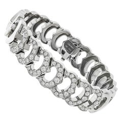 Cartier C de Cartier Diamond Gold Link Bracelet