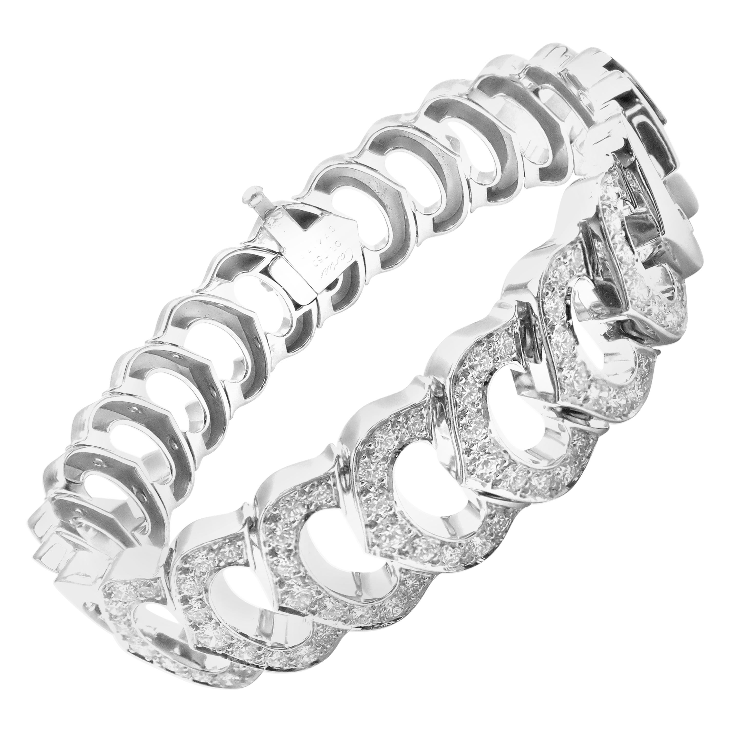 Cartier C De Cartier Diamond Link White Gold Bracelet