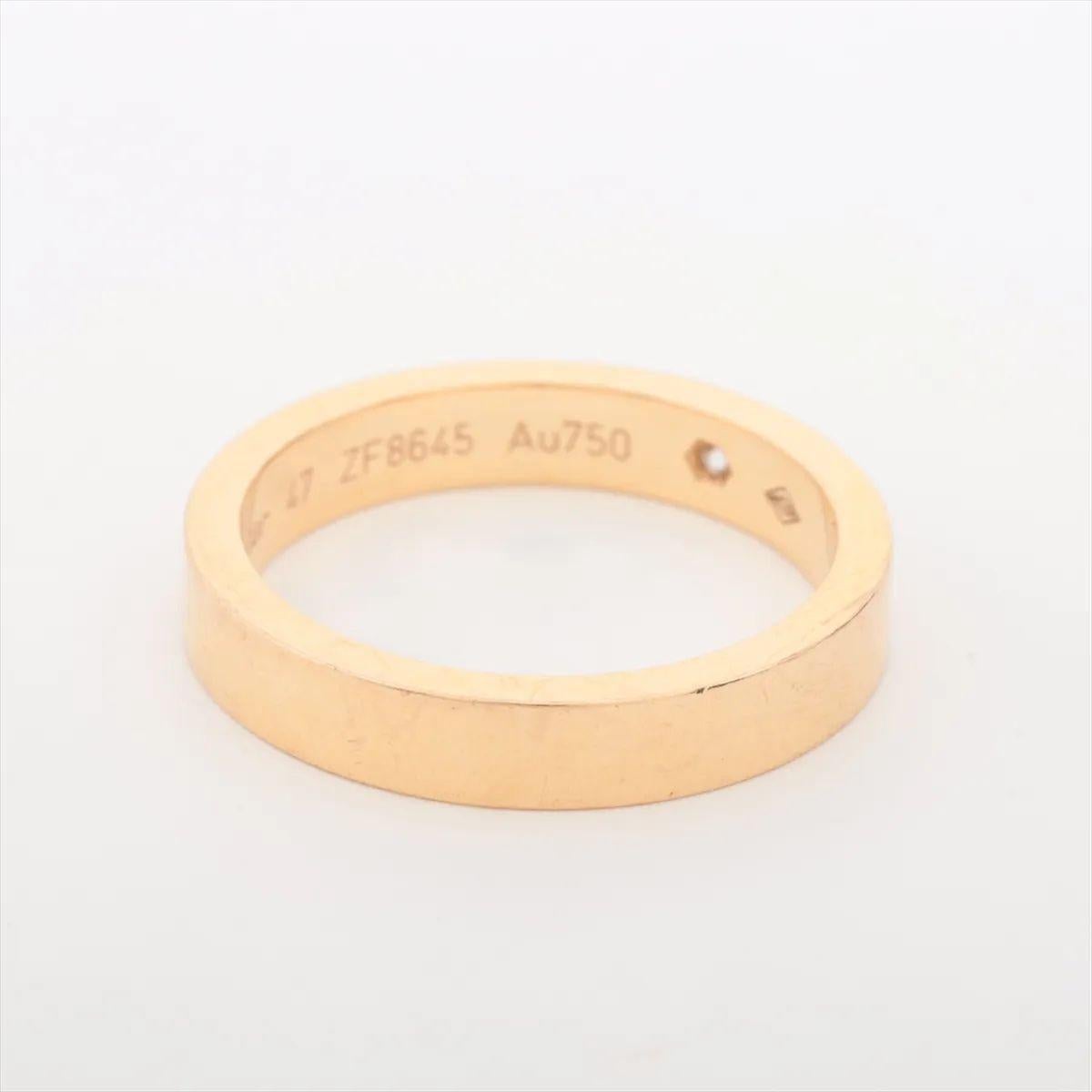 Cartier C de Cartier Diamond Ring Yellow Gold In Good Condition For Sale In Humacao, PR