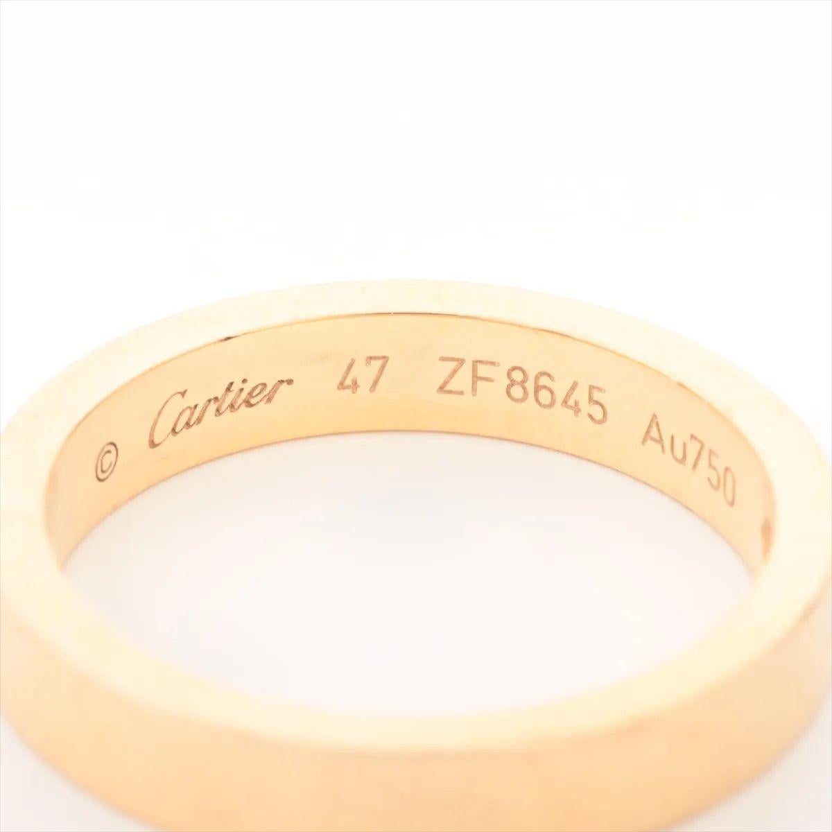 Women's Cartier C de Cartier Diamond Ring Yellow Gold For Sale