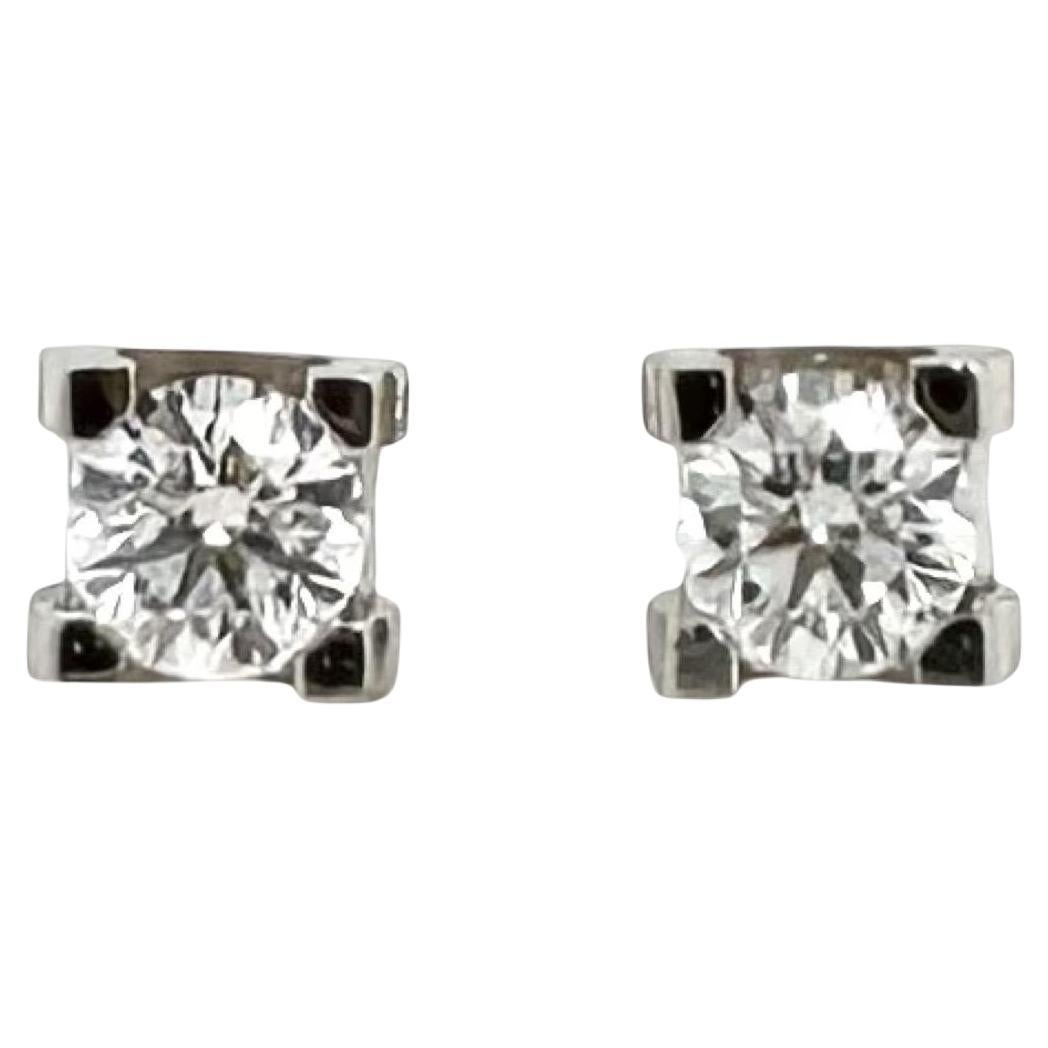 Orecchini con diamanti C.C. di Cartier, Certificato GIA e Cartier, Ricevuta