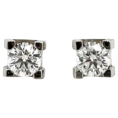 Orecchini con diamanti C.C. di Cartier, Certificato GIA e Cartier, Ricevuta