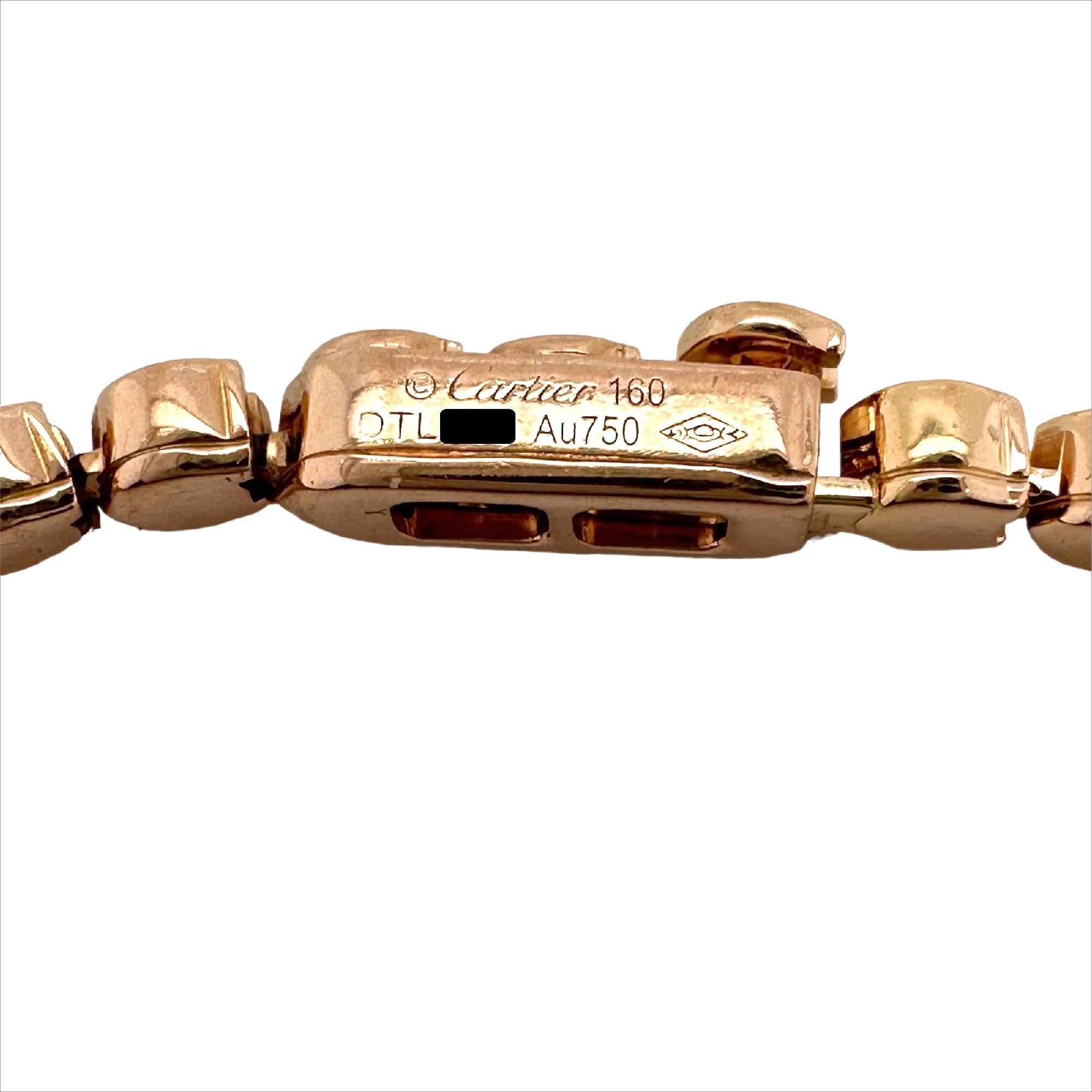 CARTIER C De Cartier Diamant-Tennisarmband aus 18 Karat Roségold 1,56 tcw 6