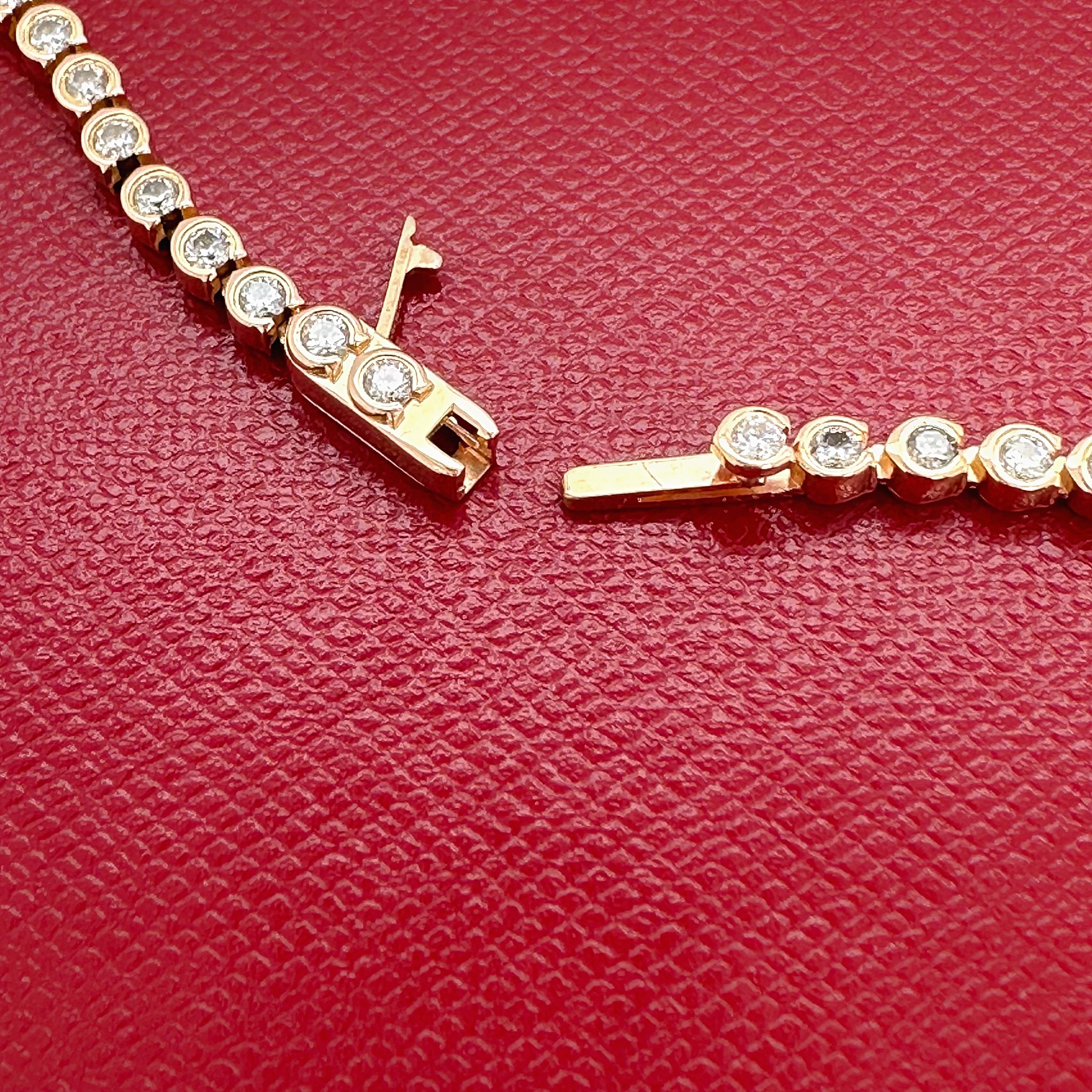 CARTIER C De Cartier Diamant-Tennisarmband aus 18 Karat Roségold 1,56 tcw 11