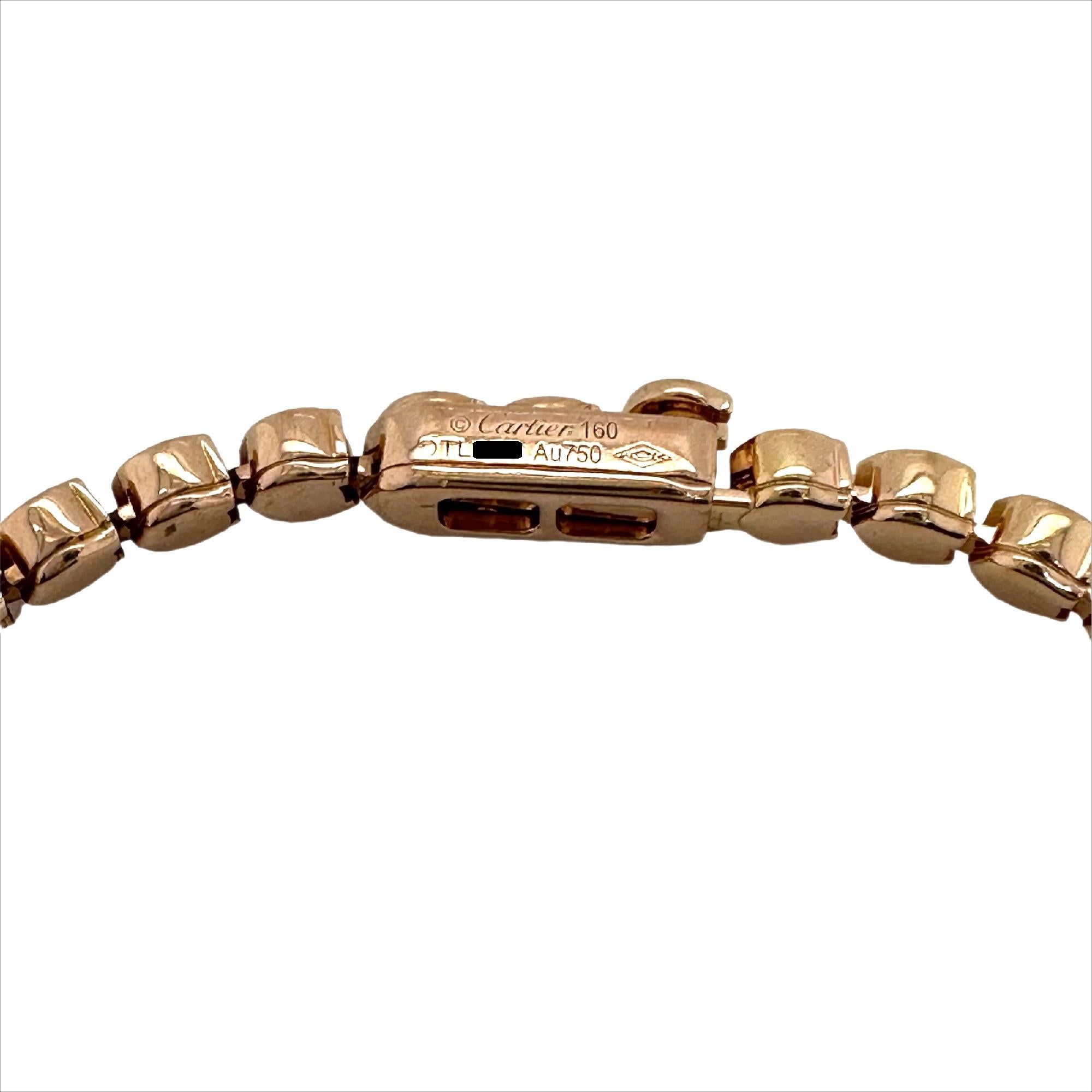 CARTIER C De Cartier Diamant-Tennisarmband aus 18 Karat Roségold 1,56 tcw 4