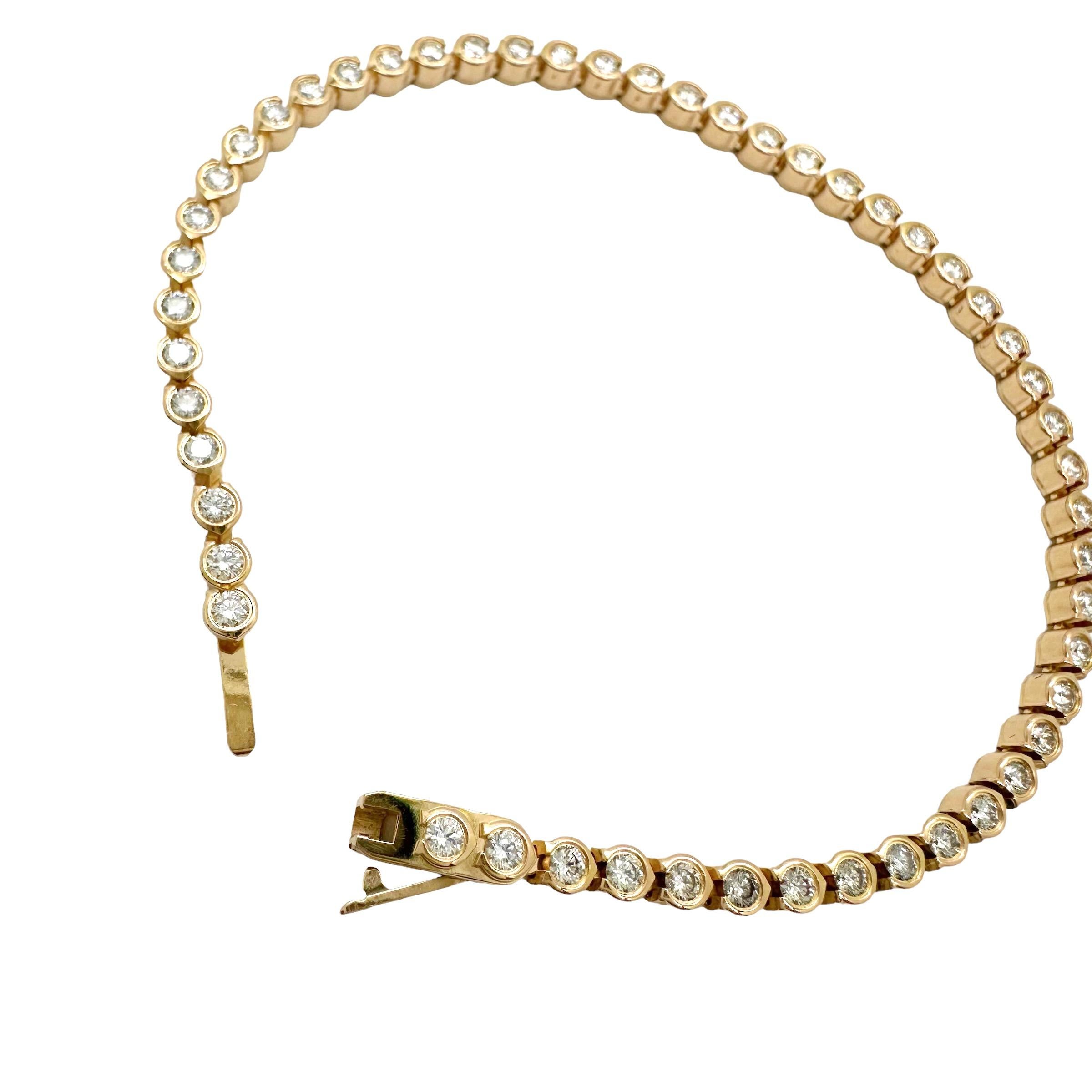 CARTIER C De Cartier Diamond Tennis Bracelet 18kt Rose Gold 6