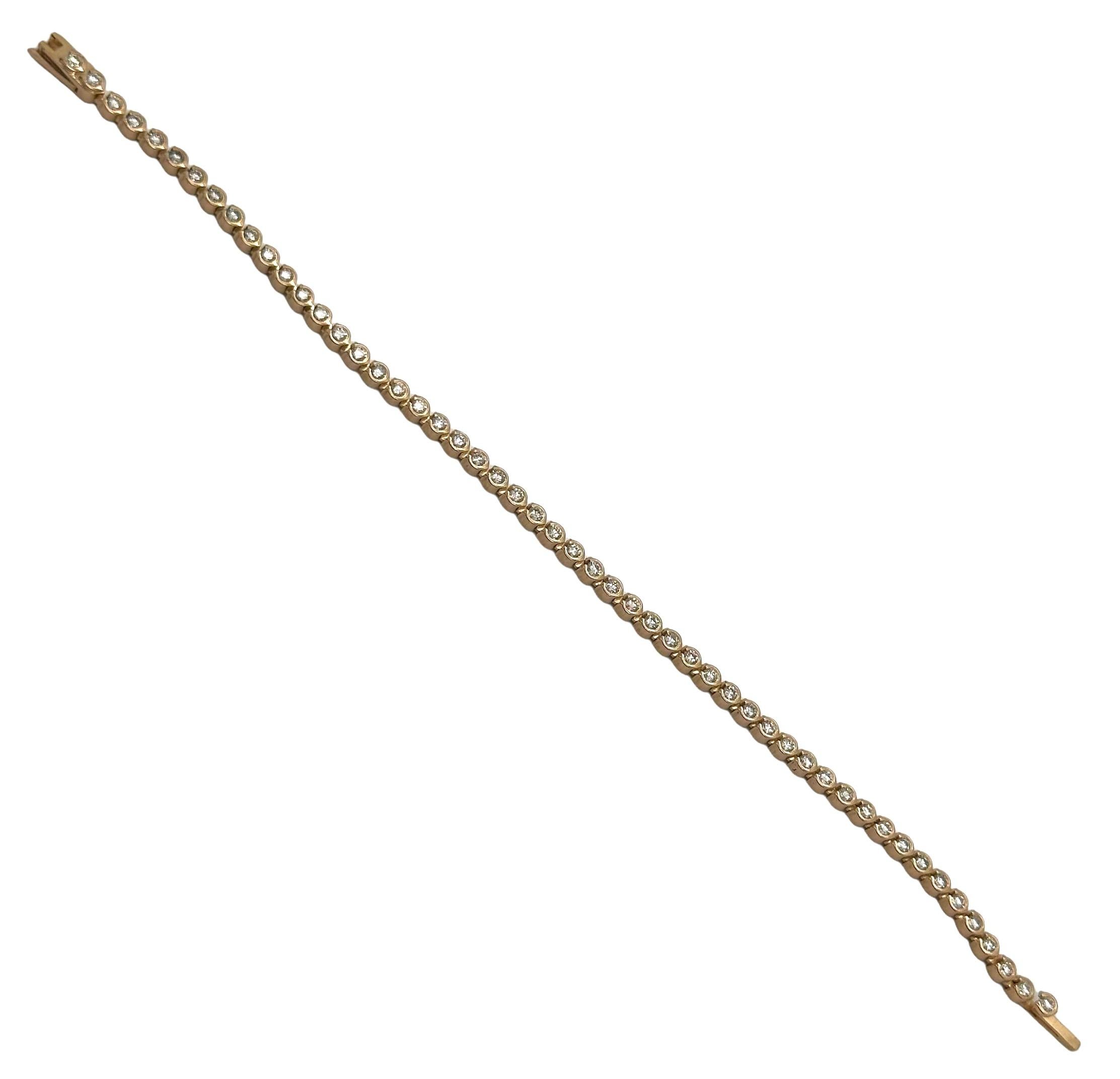 CARTIER C De Cartier Diamond Tennis Bracelet 18kt Rose Gold 3