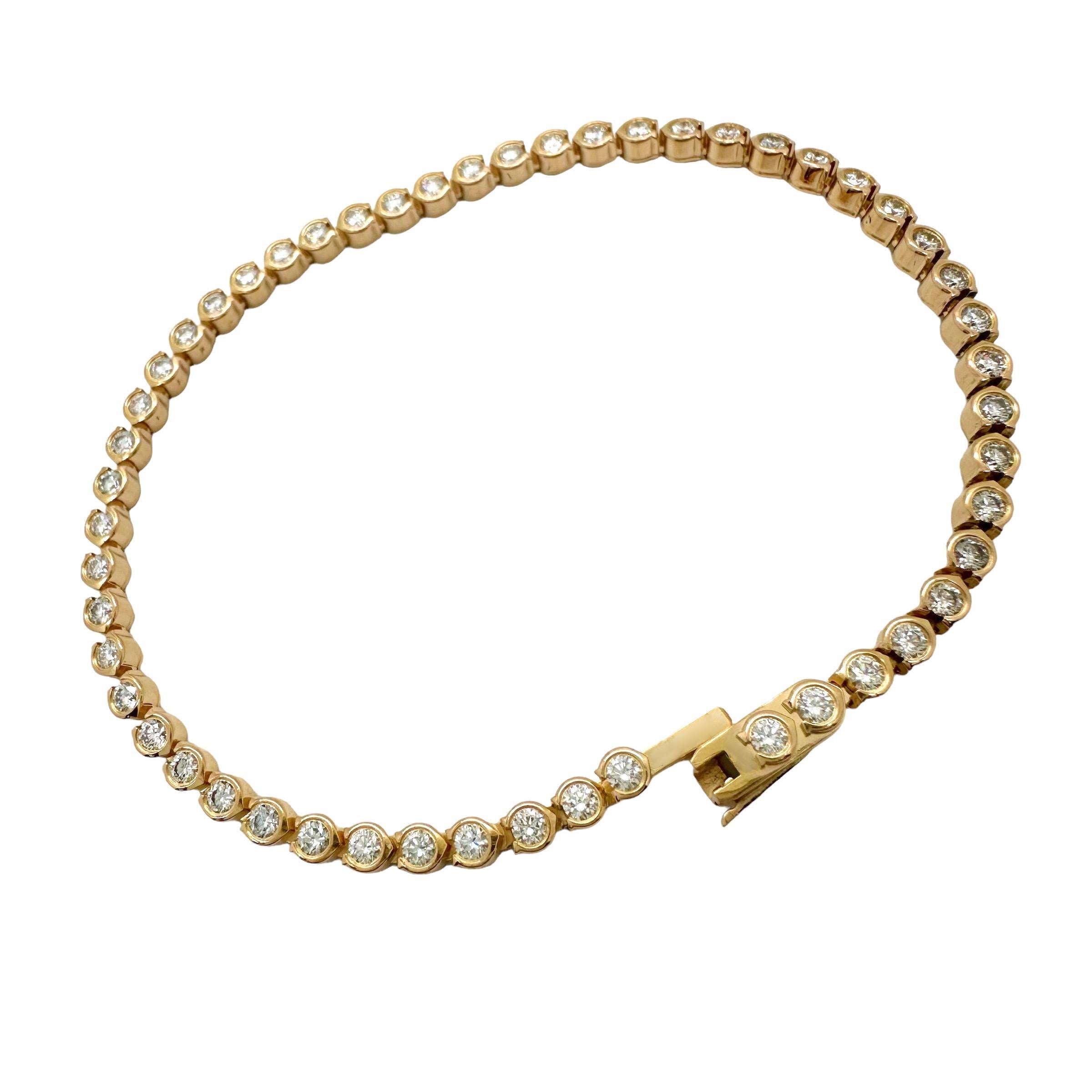 CARTIER C De Cartier Diamond Tennis Bracelet 18kt Rose Gold 5