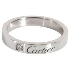 Cartier C de Cartier Diamond Wedding Band in Platinum 0.03 CTW