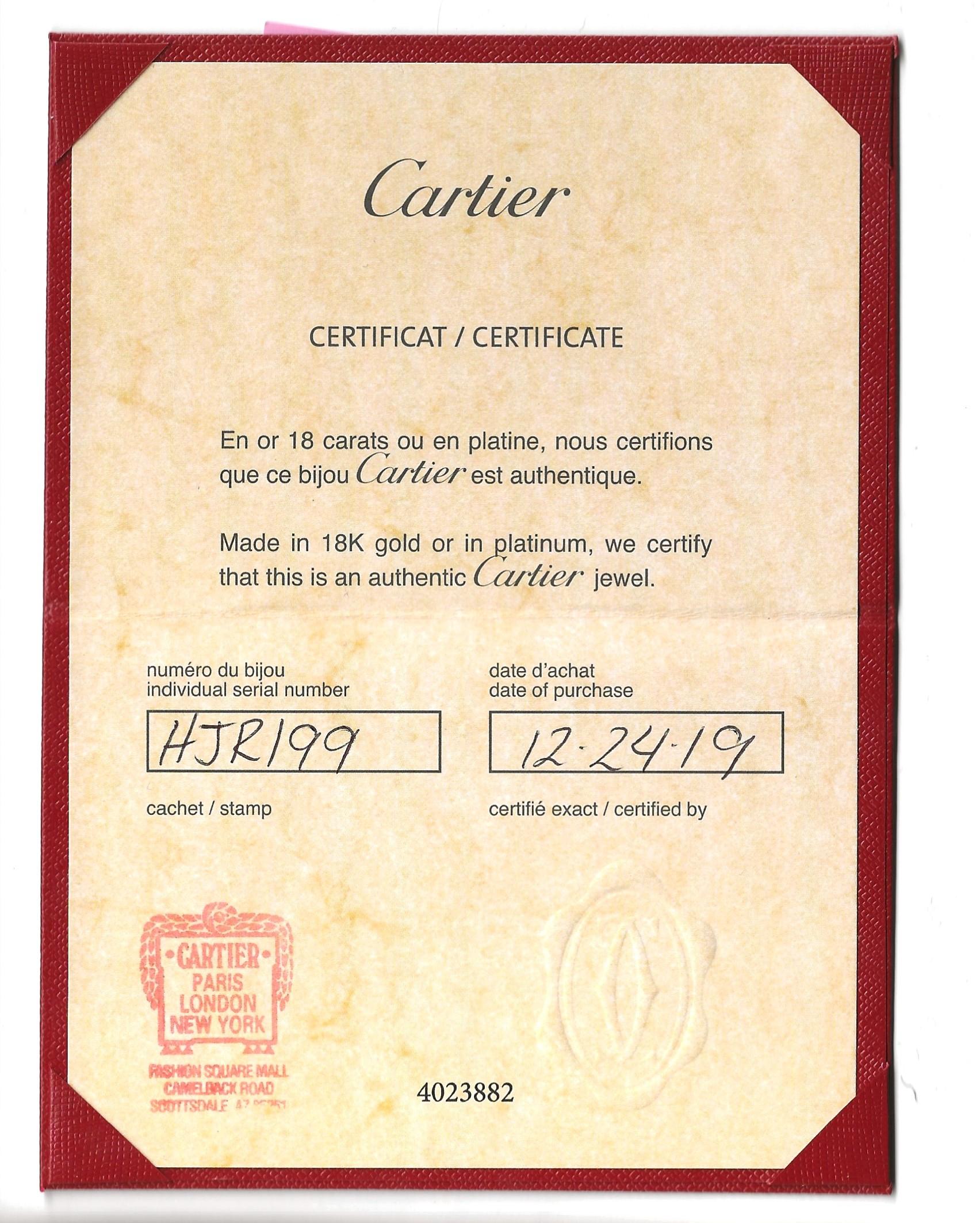 Cartier C de Cartier, collier solitaire en or rose 18 carats avec diamants certifiés GIA F/VS1 10
