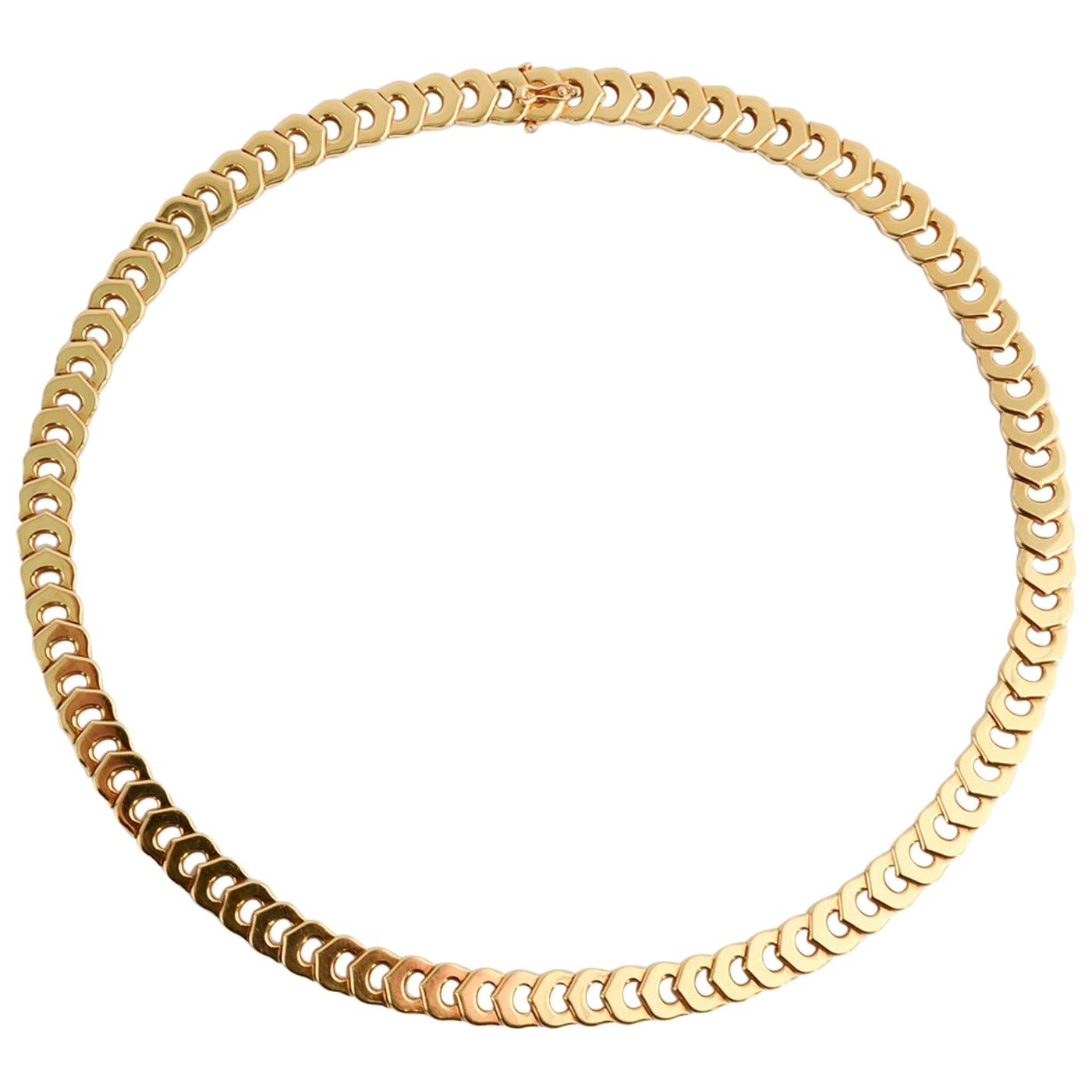 Cartier C de Cartier Gold Choker Necklace