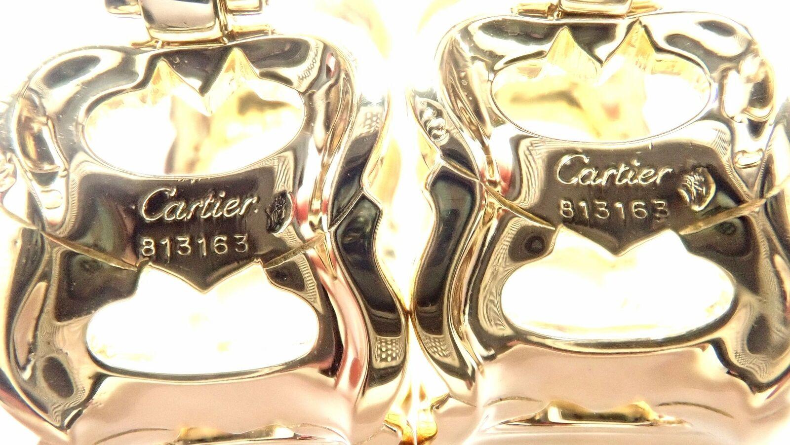 Cartier C De Cartier Large Hoop Yellow Gold Earrings 1