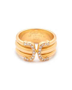 Cartier C De Cartier Limited edition 150 anniversary rose gold and diamond ring