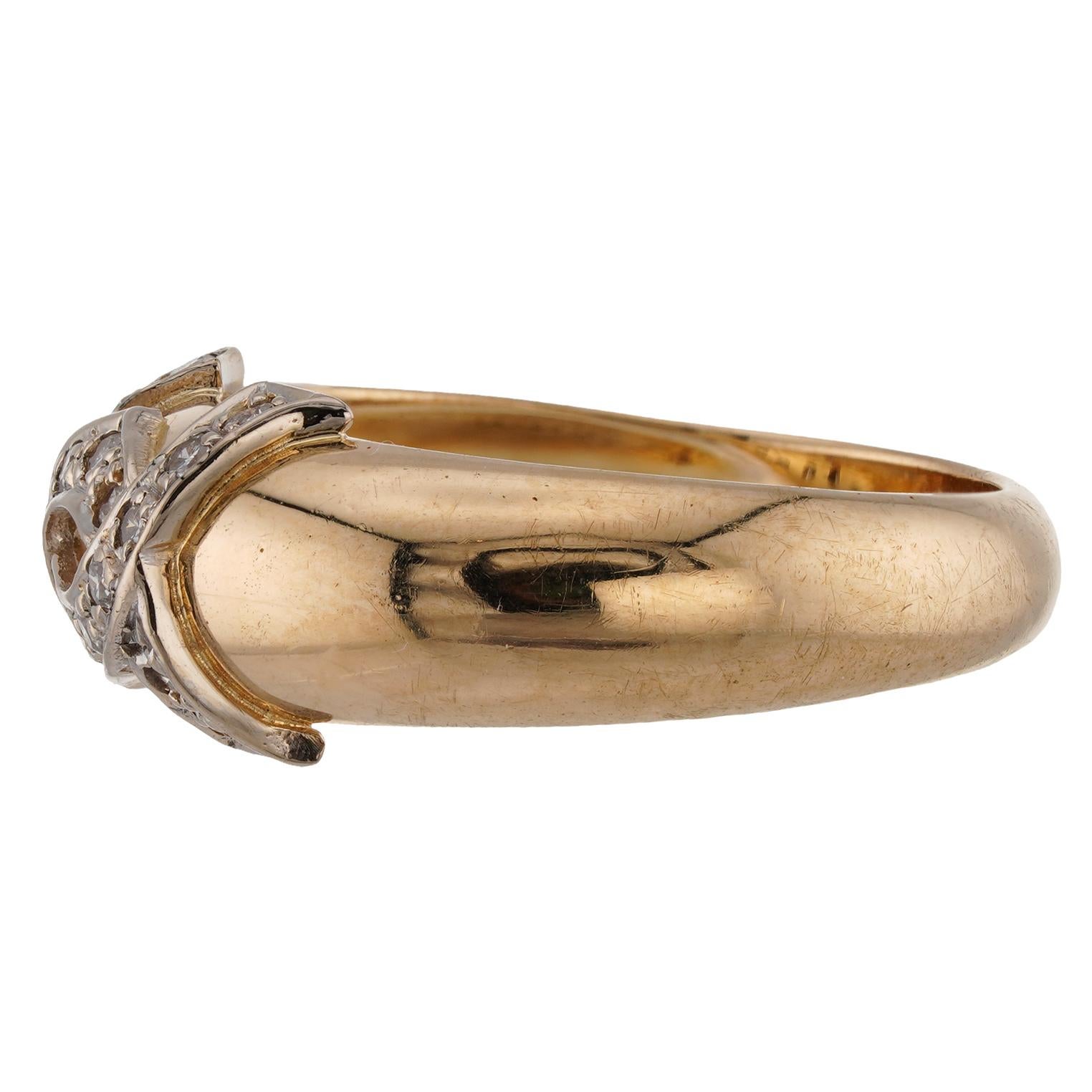 CARTIER C de CARTIER Bague logo en or jaune 18 carats 52 en vente 3