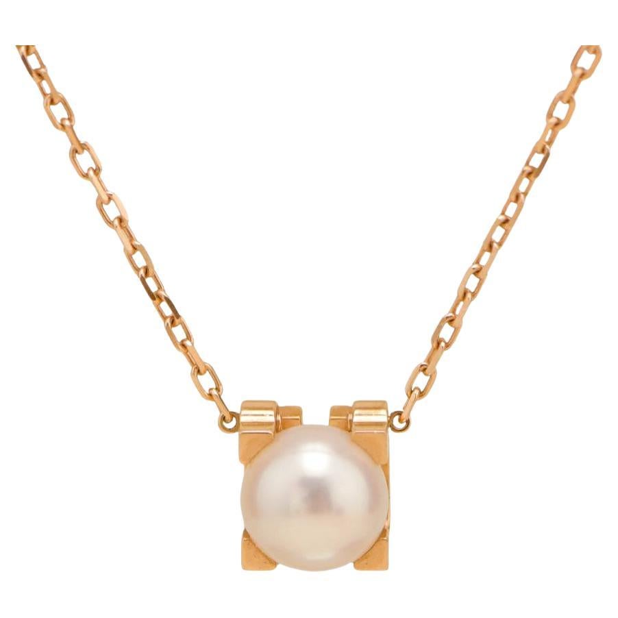 Cartier C de Cartier Necklace Akoya Pearl 18K Rose Gold
