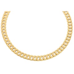 Collana C de Cartier in oro giallo massiccio 18 carati