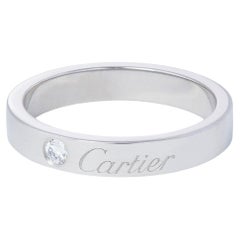 Cartier 'C De Cartier' Platinum Diamond Wedding Band