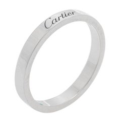 Cartier C De Cartier Platinum Wedding Band Ring