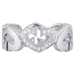 Cartier C de Cartier Ring 18K White Gold Diamond