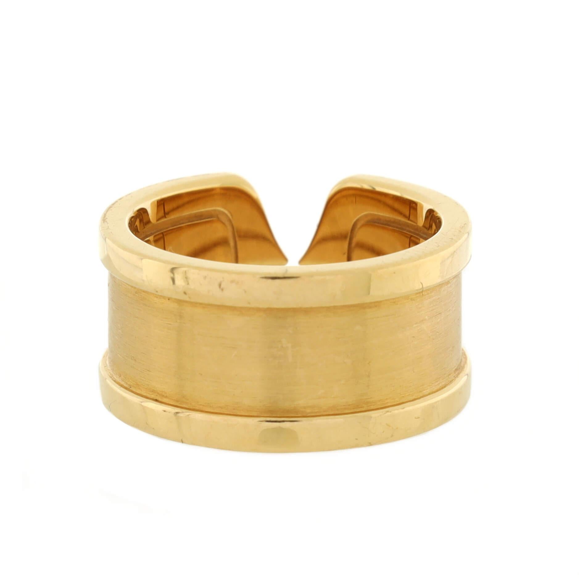 Cartier C de Cartier Ring aus 18 Karat Gelbgold im Zustand „Gut“ in New York, NY