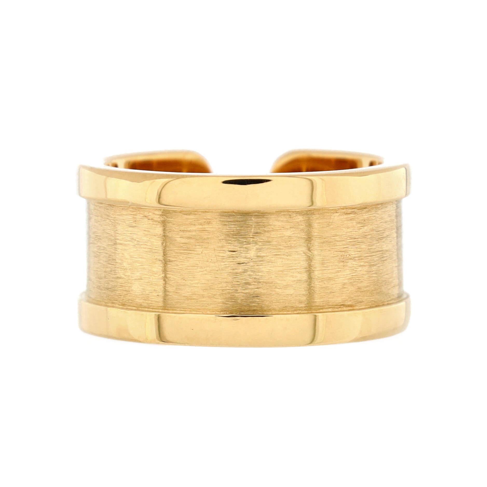 Cartier C de Cartier Ring 18K Yellow Gold 10mm In Good Condition In New York, NY