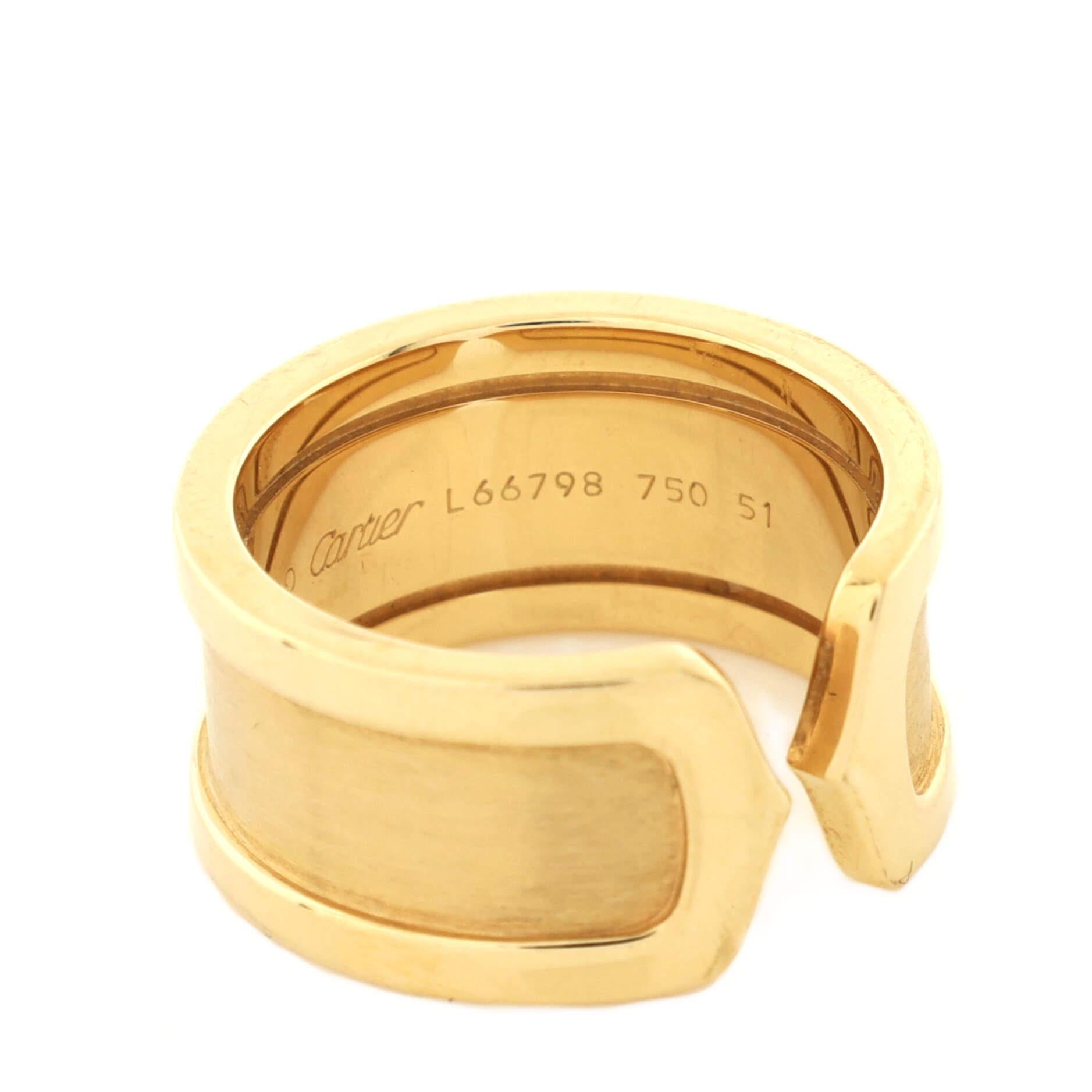 Cartier C de Cartier Ring aus 18 Karat Gelbgold 1