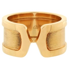 Cartier C de Cartier Ring 18K Yellow Gold 10mm