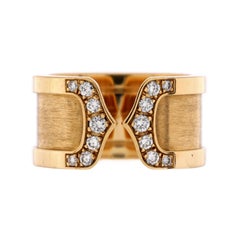 Cartier C De Cartier Ring 18k Yellow Gold with Diamonds
