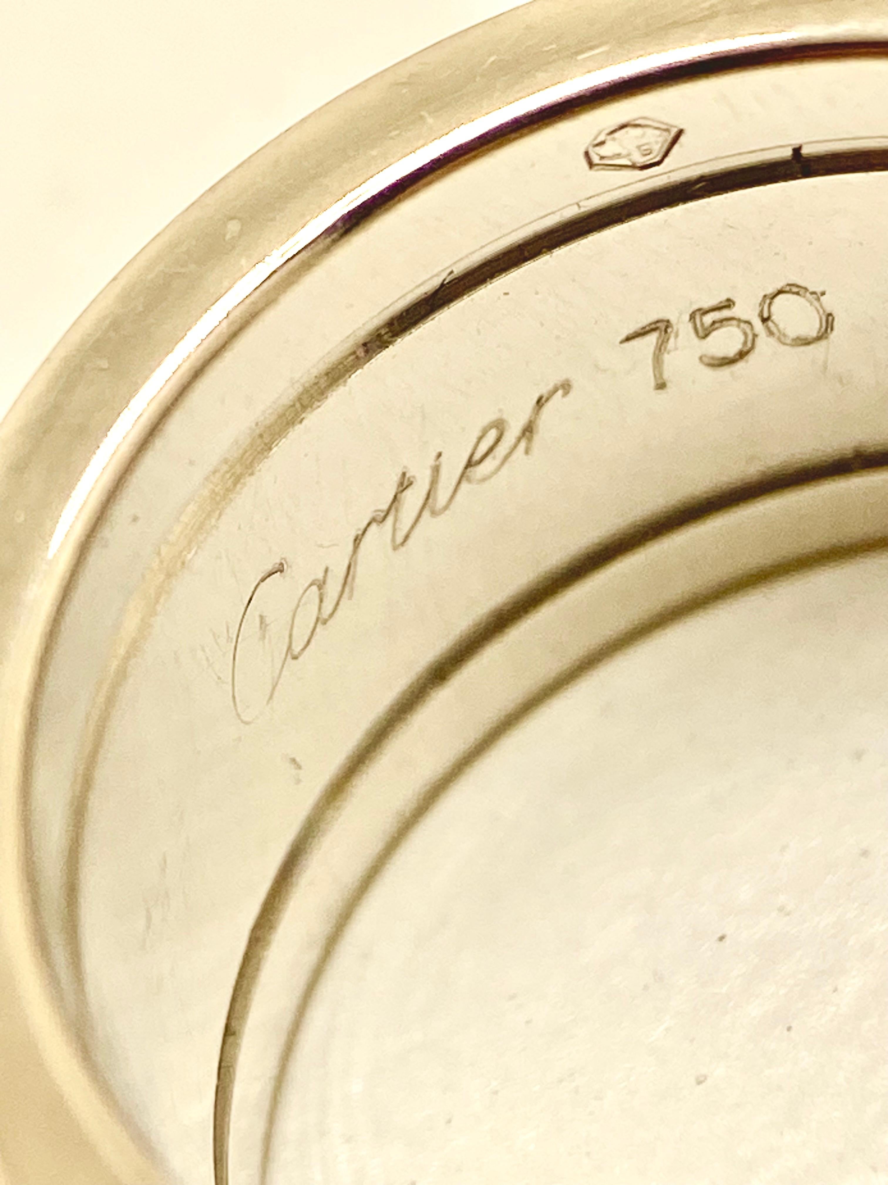 Cartier C de Cartier Ring in White Gold with Diamonds in vendita 1