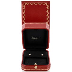 Cartier C de Cartier Stud Earrings 18K Rose Gold with Diamonds 0.46CT
