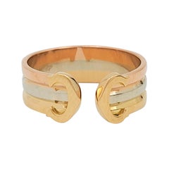 Cartier 'C De Cartier' Tri-Colored Gold Ring