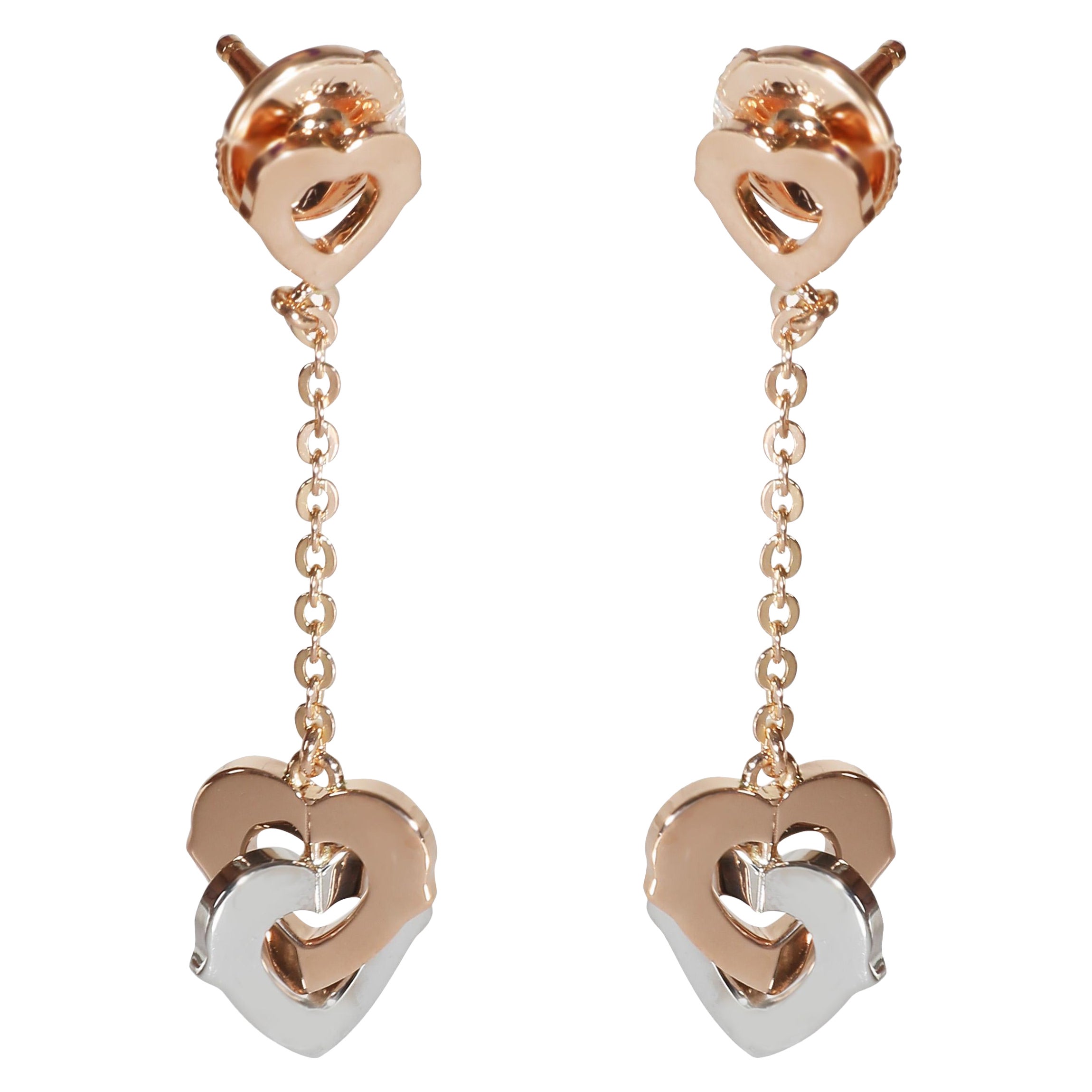 Cartier C de Cartier Vintage Earrings (Rose 
White Gold)
