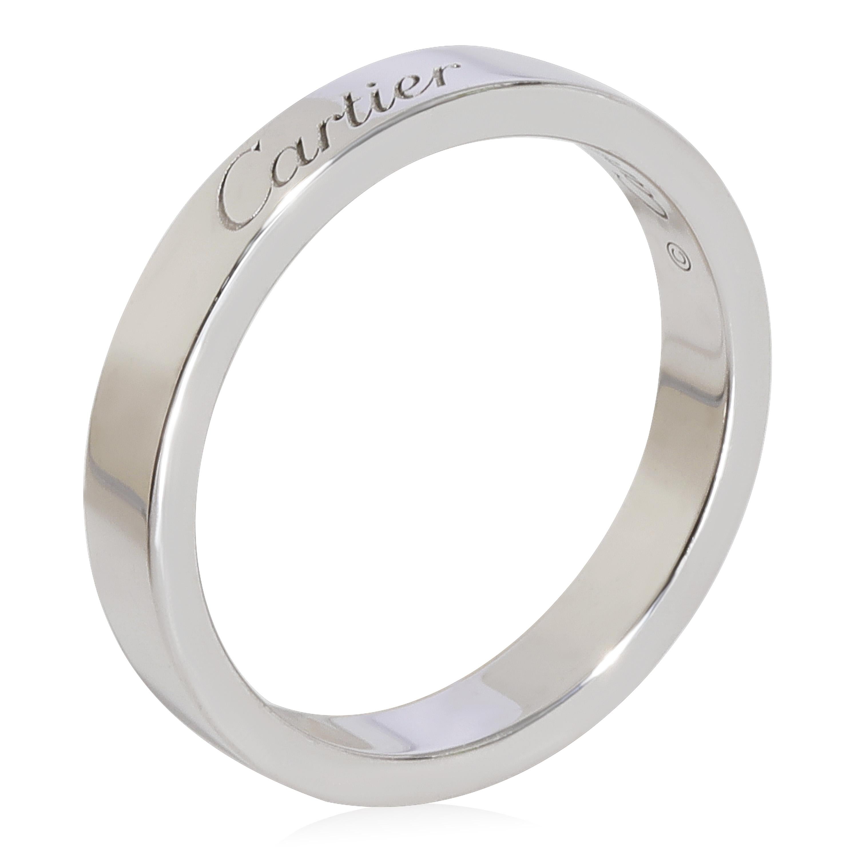Cartier C De Cartier Wedding Band in Platinum

PRIMARY DETAILS
SKU: 124895
Listing Title: Cartier C De Cartier Wedding Band in Platinum
Condition Description: Retails for 1830 USD. In excellent condition and recently polished. Ring size is 5.25.