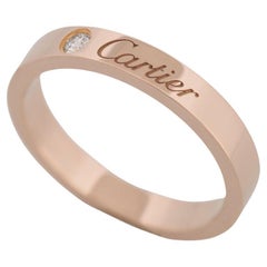 Cartier C de Cartier Ehering 1 Diamant Roségold 51 US 5,5