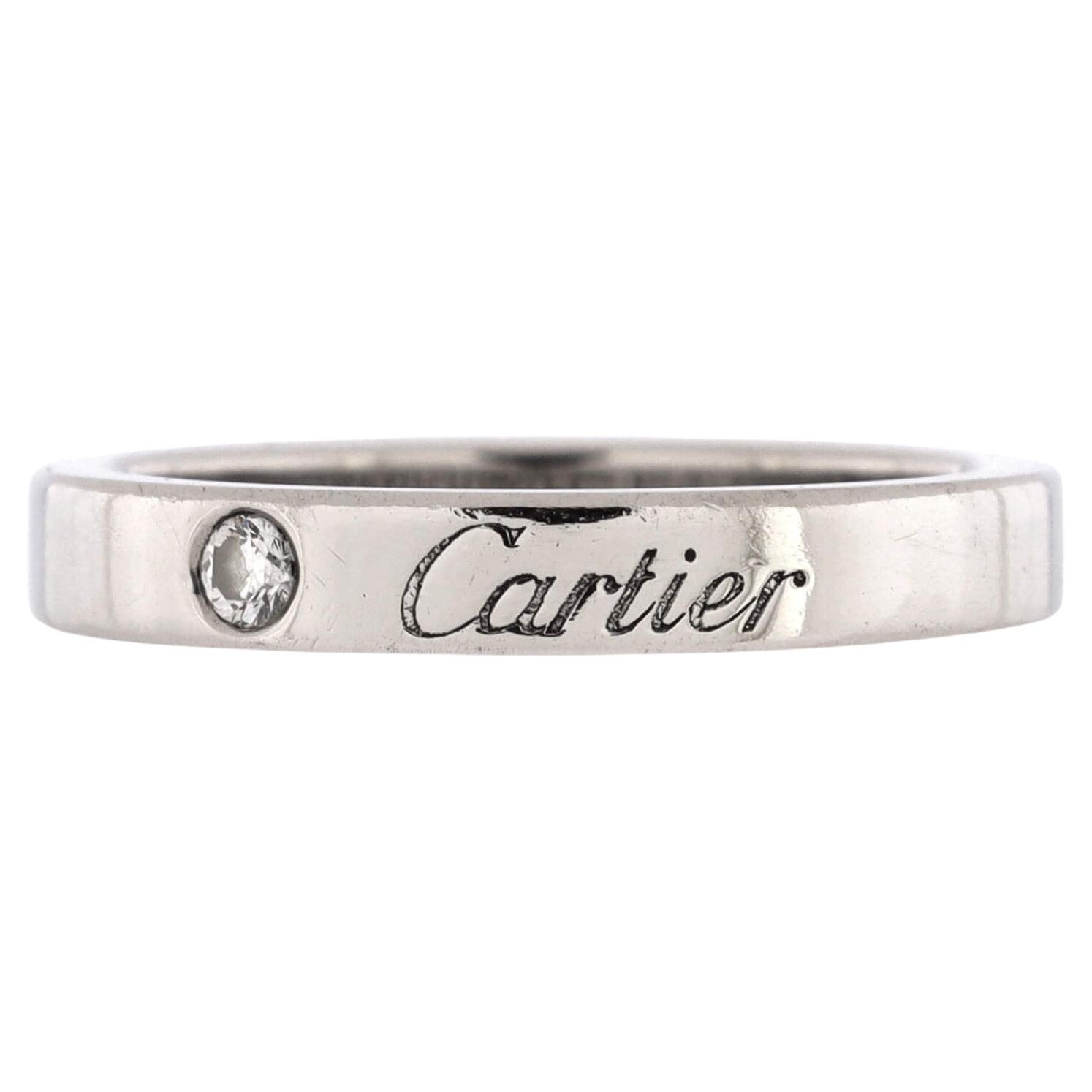 Cartier C de Cartier Alliance en platine et diamants